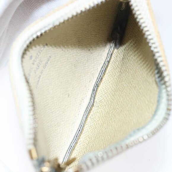 LOUIS VUITTON Damier Azur Pochette Cles Coin Purse N62659 LV Auth ki5525 - Picture 10 of 15